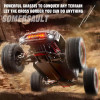 Машинка на радиоуправлении ZLL SG316 MAX 1:16 Black — скоростной монстр-трак 4WD с бесколлекторным двигателем, металлической трансмиссией, LED-подсветкой, до 80 км/ч, до 40 минут, до 300 м